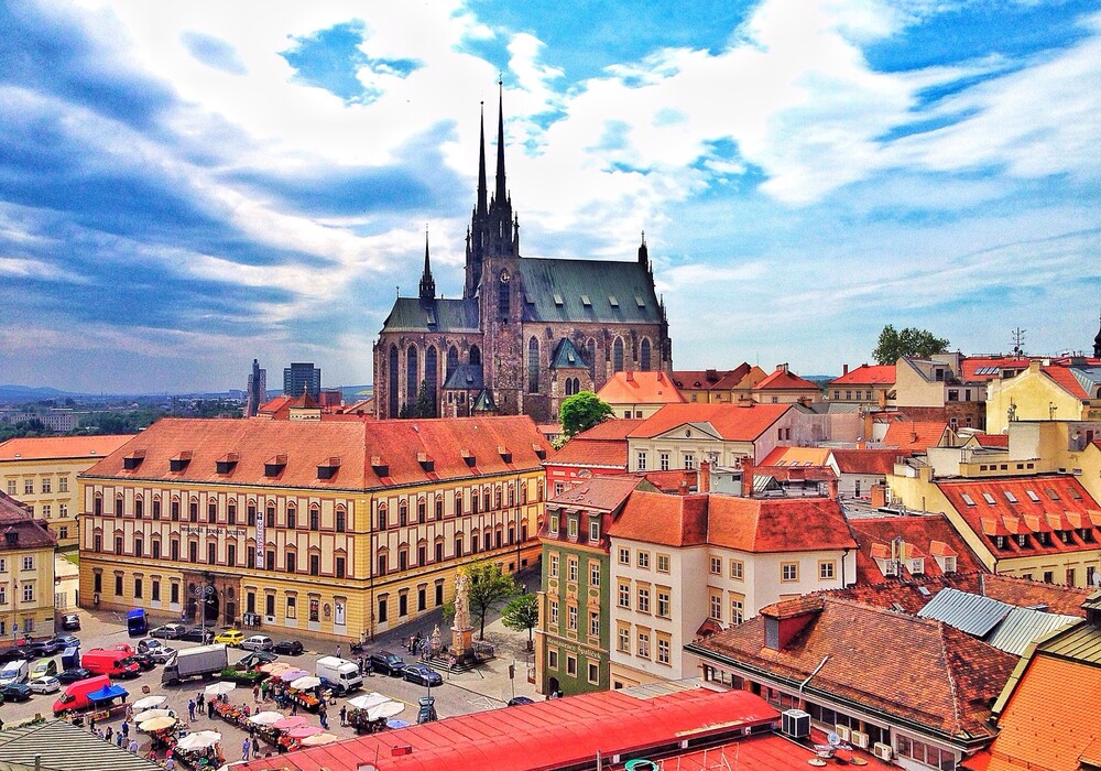 The Cathedral of Saints Peter and Paul in Brno, Czech Republic 