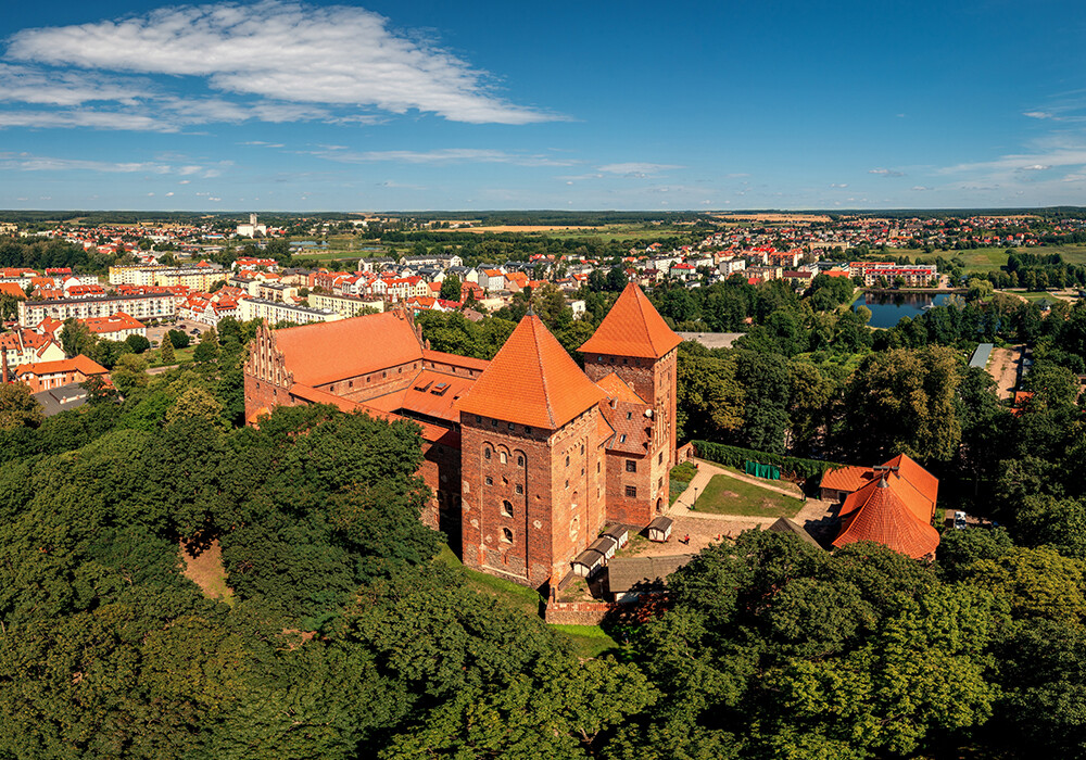 The Gothic Teutonic Castle in Niedzica, Masuria.