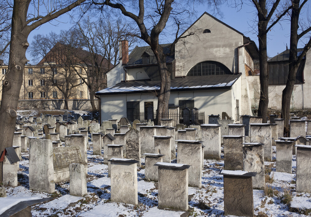 The 16th-century Remuh Jewish cemetery in Kraków