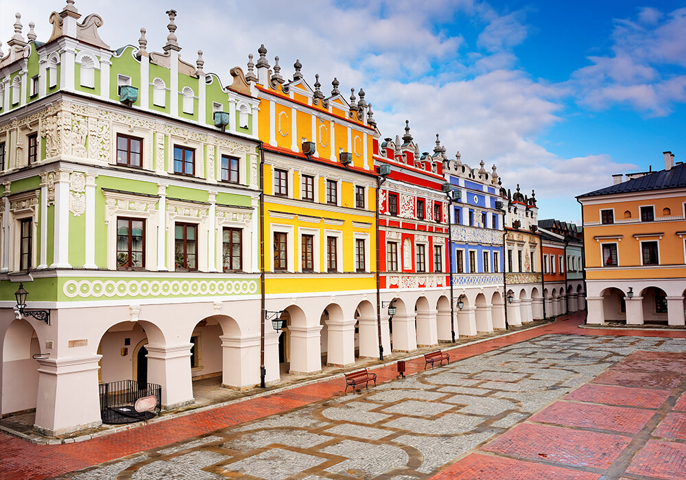  Armenian townhouses , Market Square in Zamość