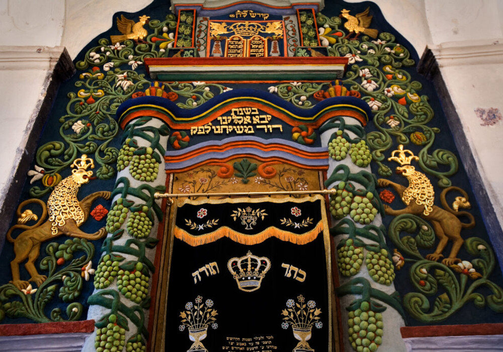 The Aron Ha-Kodesh Synagogue in Bobowa