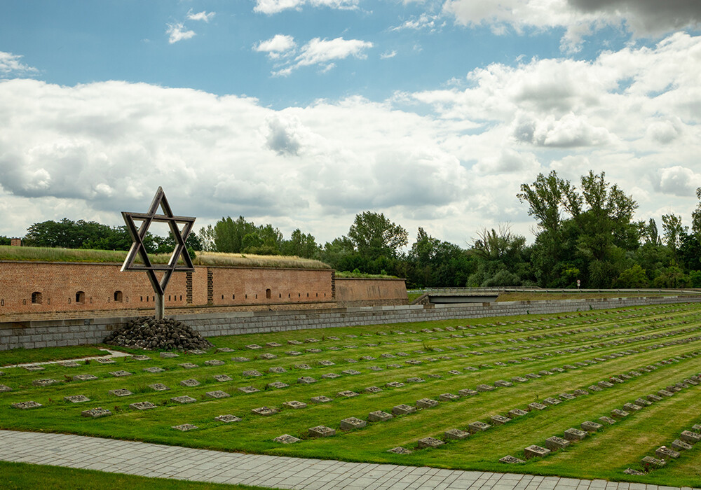 The cemetery for the victims of the German concentration camp at Terezín