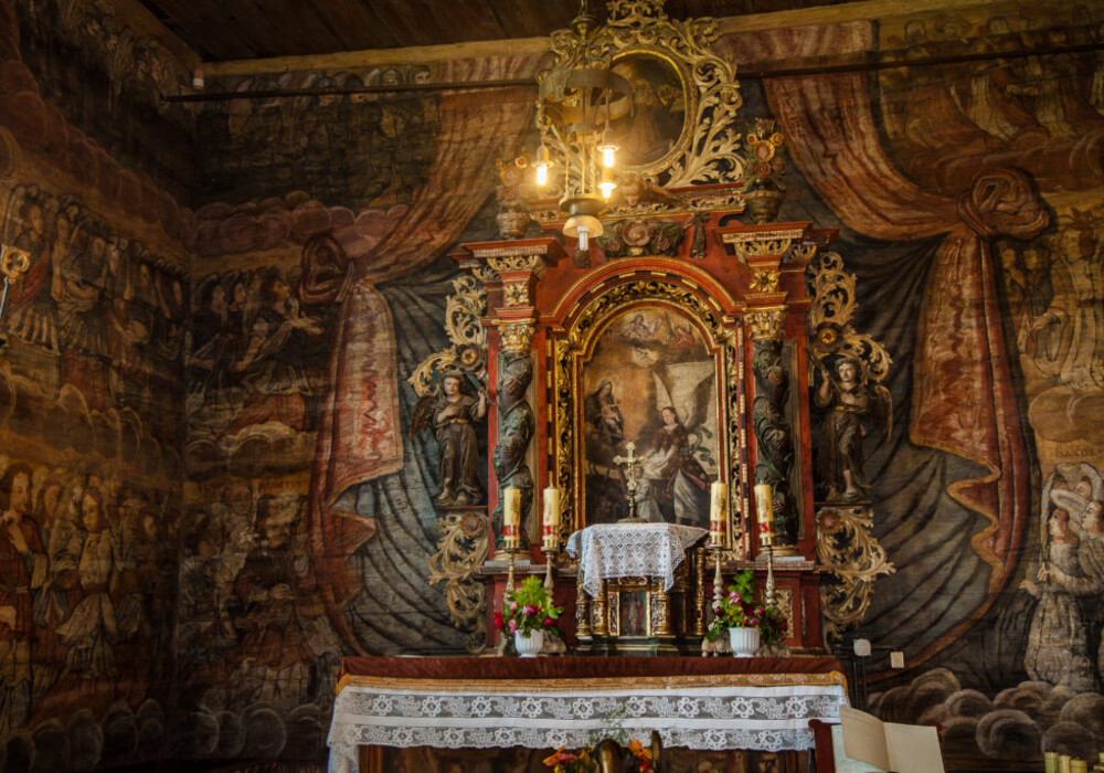 The Church of St Michael the Archangel in Binarowa