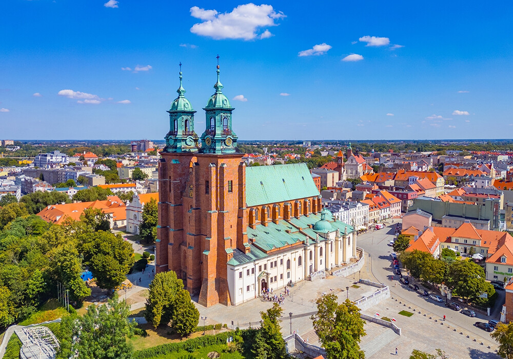 The Gothic Cathedral of the Assumption of the Blessed Virgin Mary and St Adalbert in Gniezno.