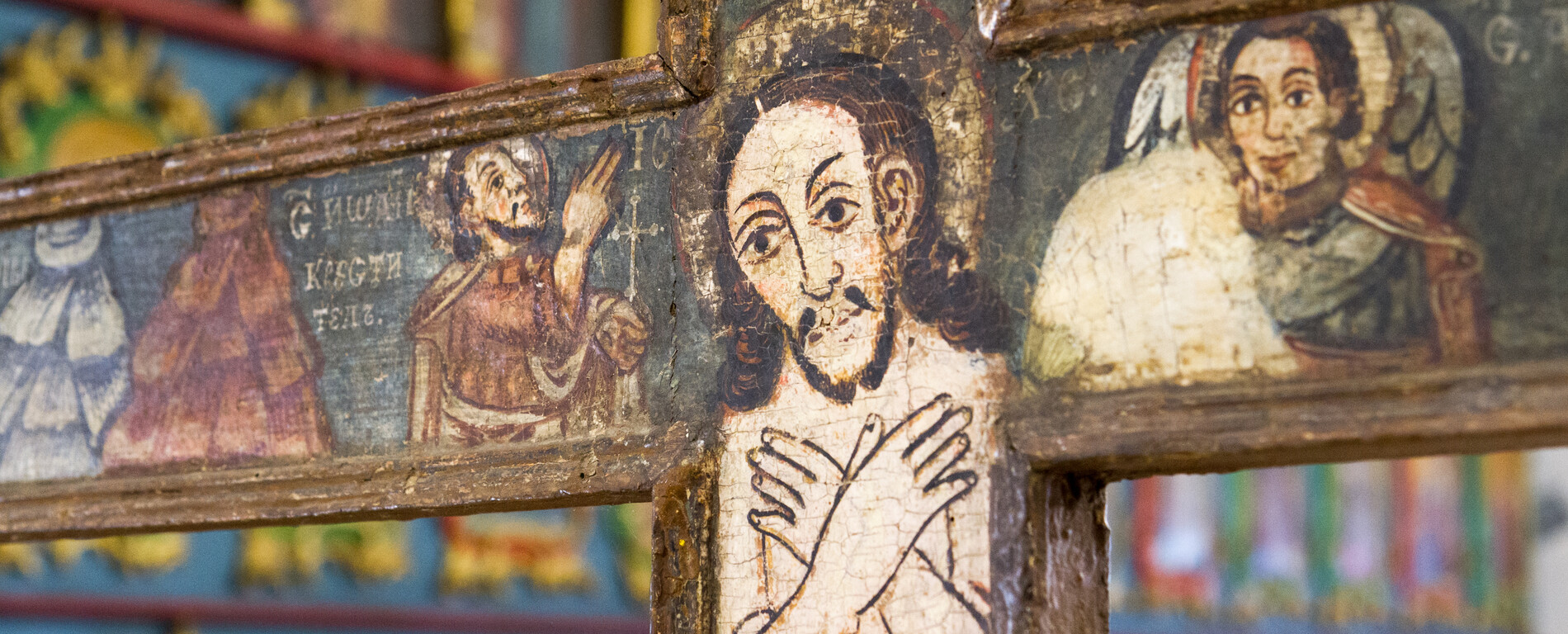 Antique wooden crucifix
