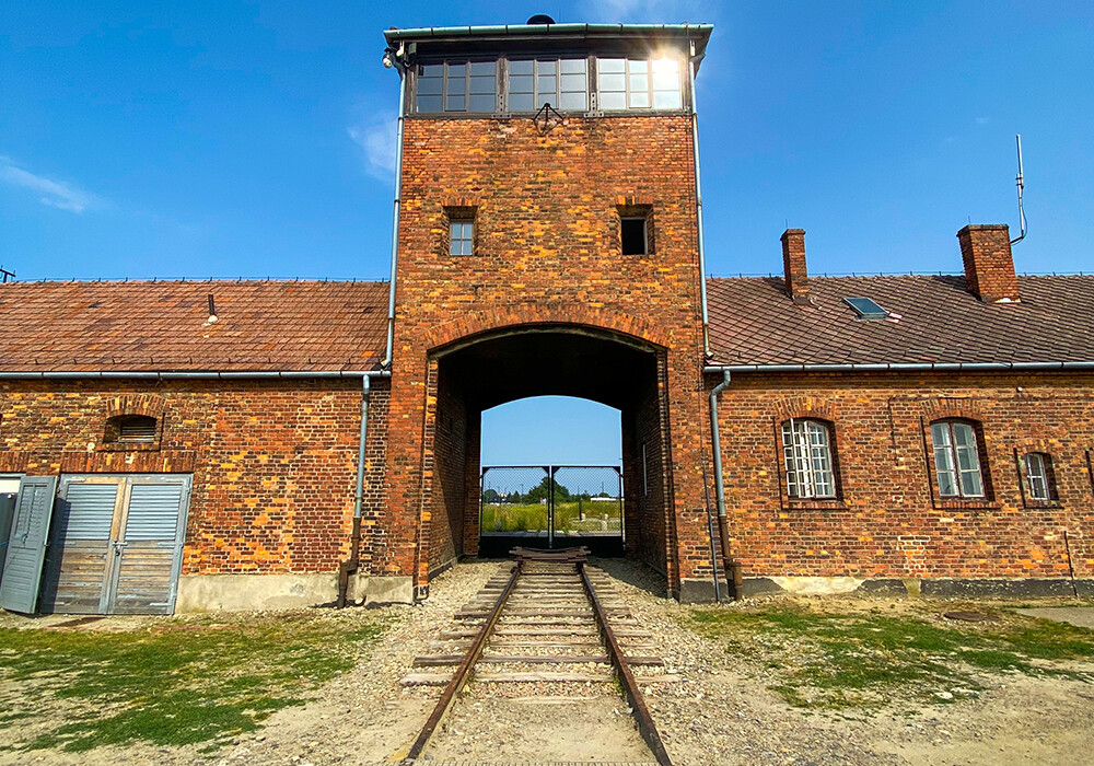 The Main Gate of the Auschwitz–Birkenau concentration camp