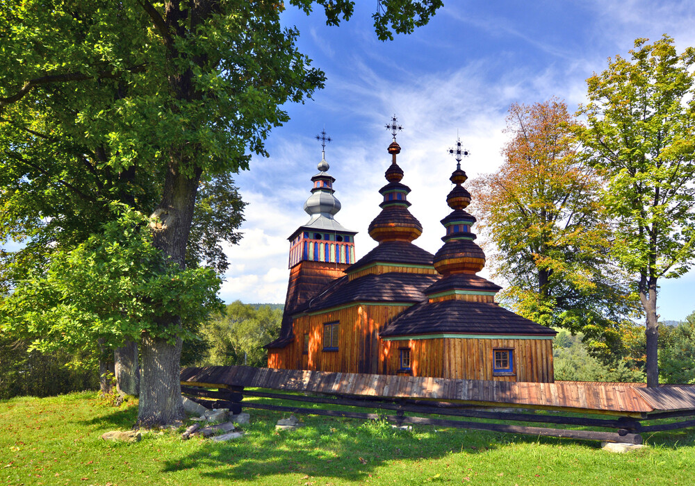 The former Lemko Greek Catholic church of St Michael the Archangel in Świątkowa Mała, the Low Beskids